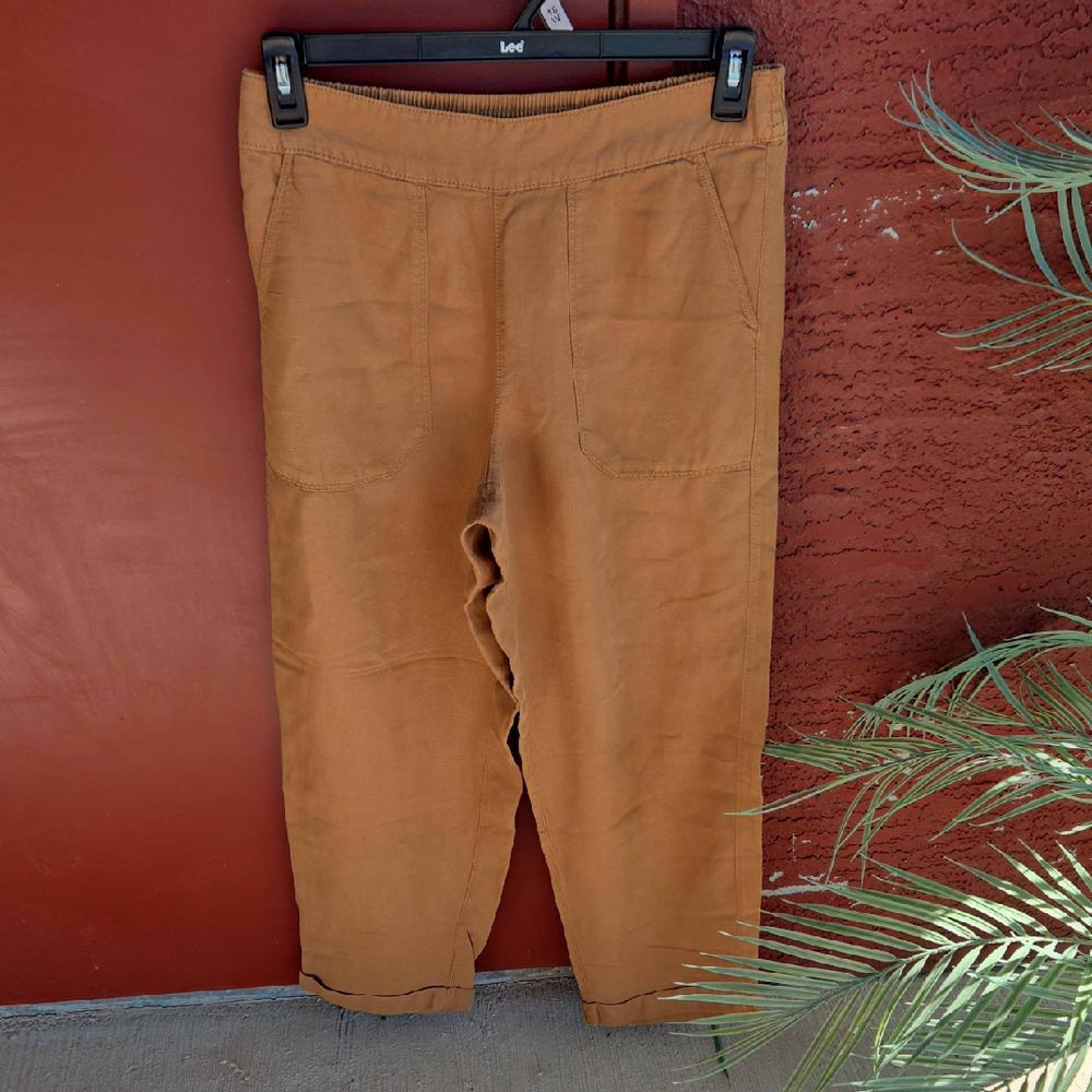 💣3/$15 Womens Linen Feel Wide Leg Pants